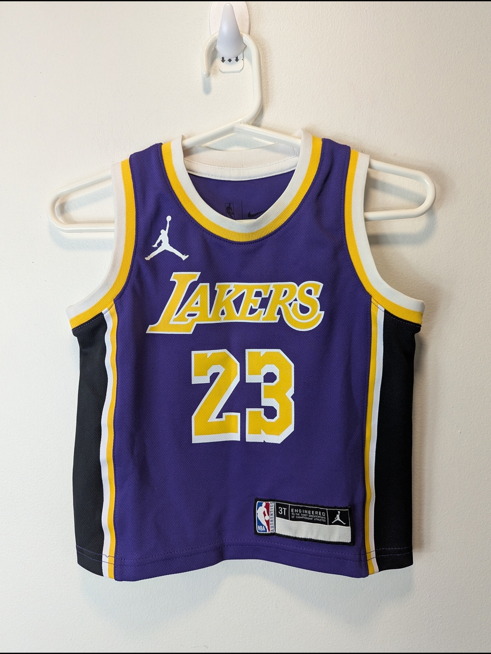 Nike LeBron James Toddler 3T Los Angeles Lakers 23 Purple Jersey Basketball Fan